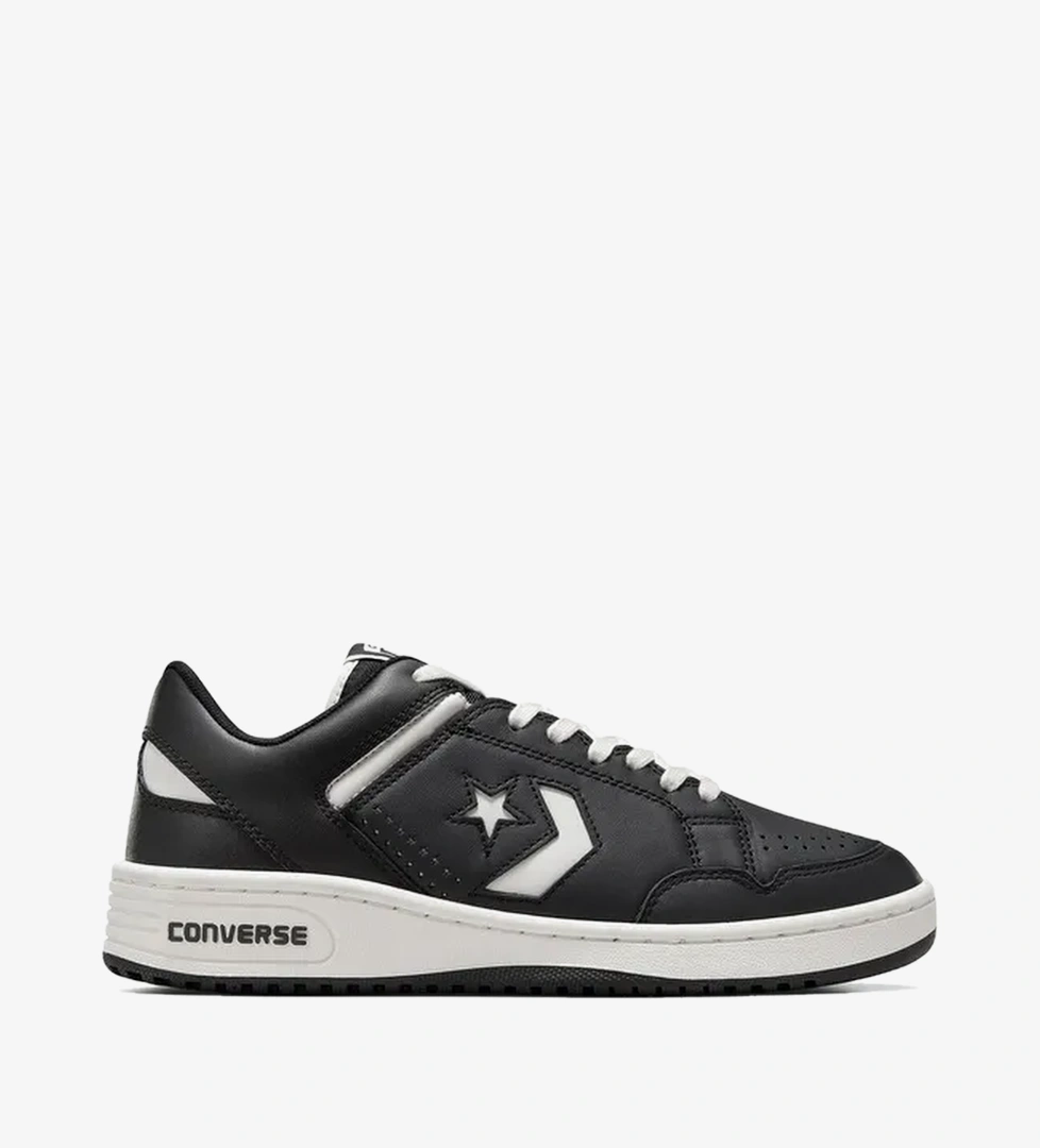 Converse Converse Weapon Unisex Siyah Deri Sneaker SuperStep'te! Siyah - 1. görsel