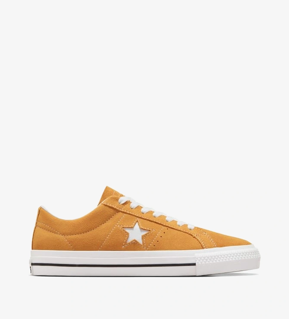 Converse One Star Pro Unisex Sarı Süet Sneaker