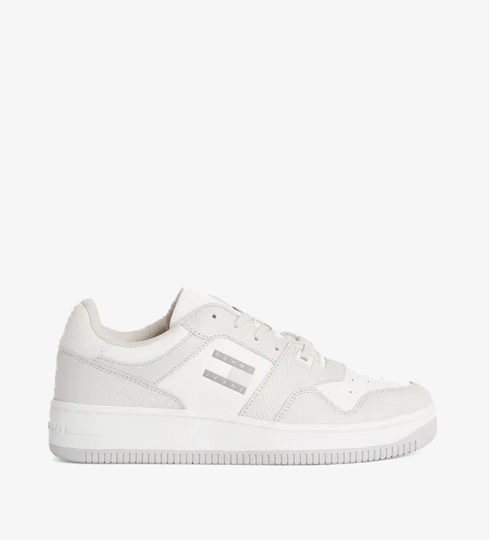 Tommy Hilfiger Tjm Retro Basket Cupsole Tumble Erkek Gri Spor Ayakkabı