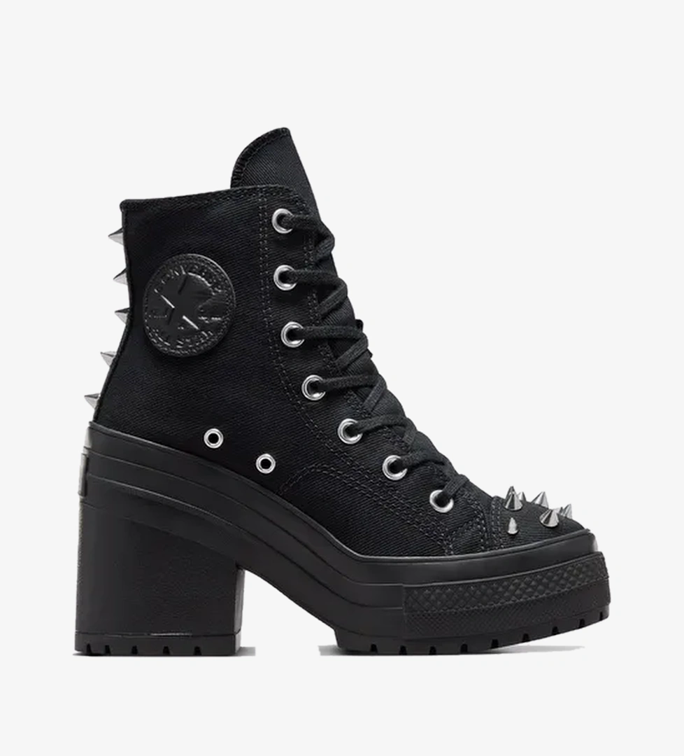 Converse Converse Chuck 70 De Luxe Heel Platform Studded Kadın Siyah Sneaker SuperStep'te! Siyah - 1. görsel