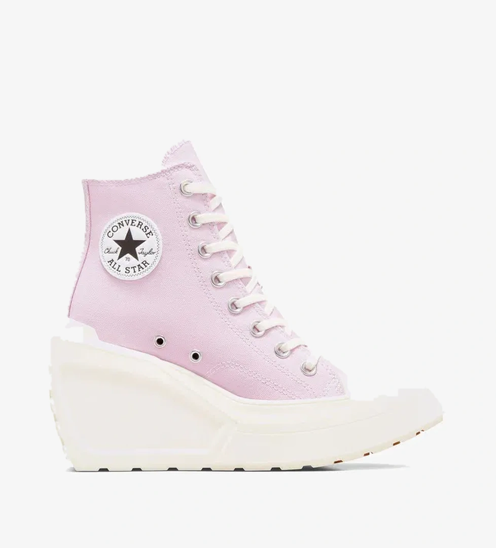 Converse Chuck 70 De Luxe Wedge Unisex Pembe Platform Sneaker