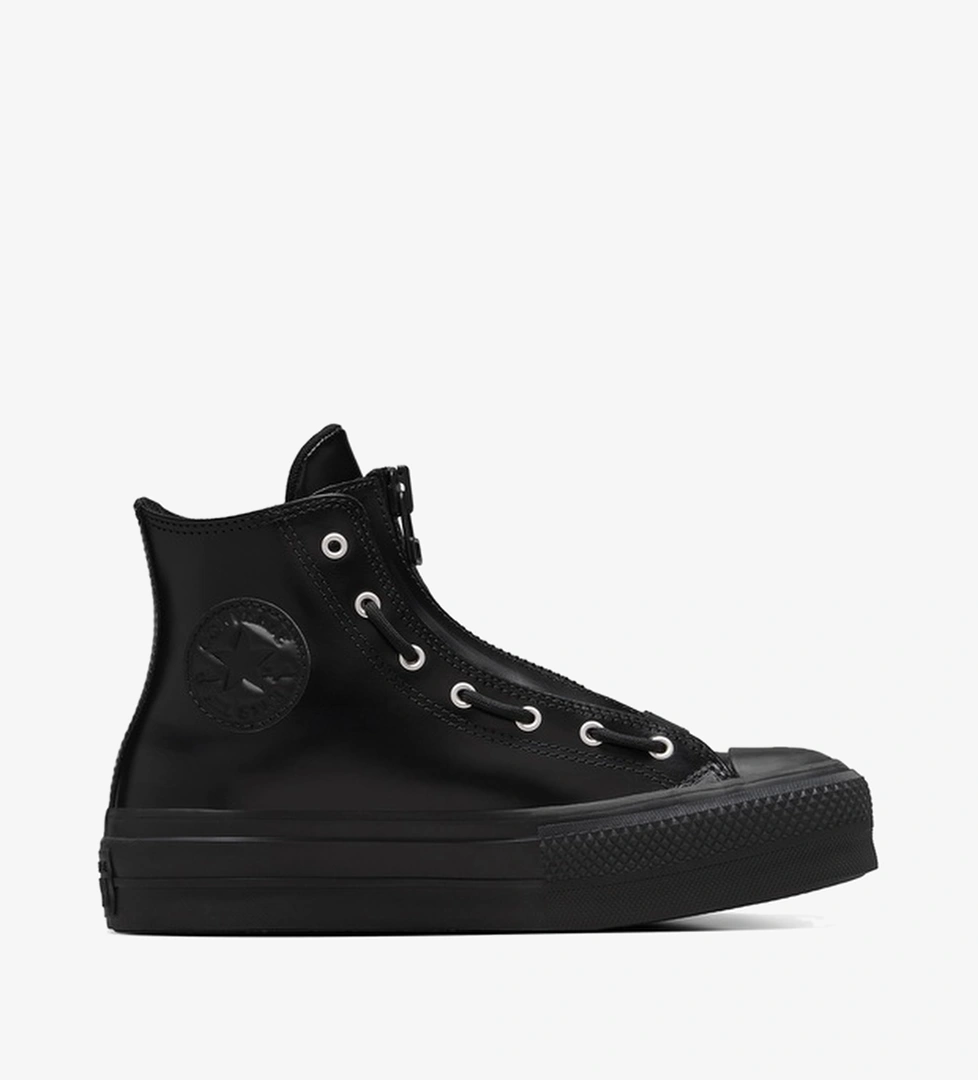 Converse Chuck Taylor All Star Lift Unisex Siyah Deri Bot