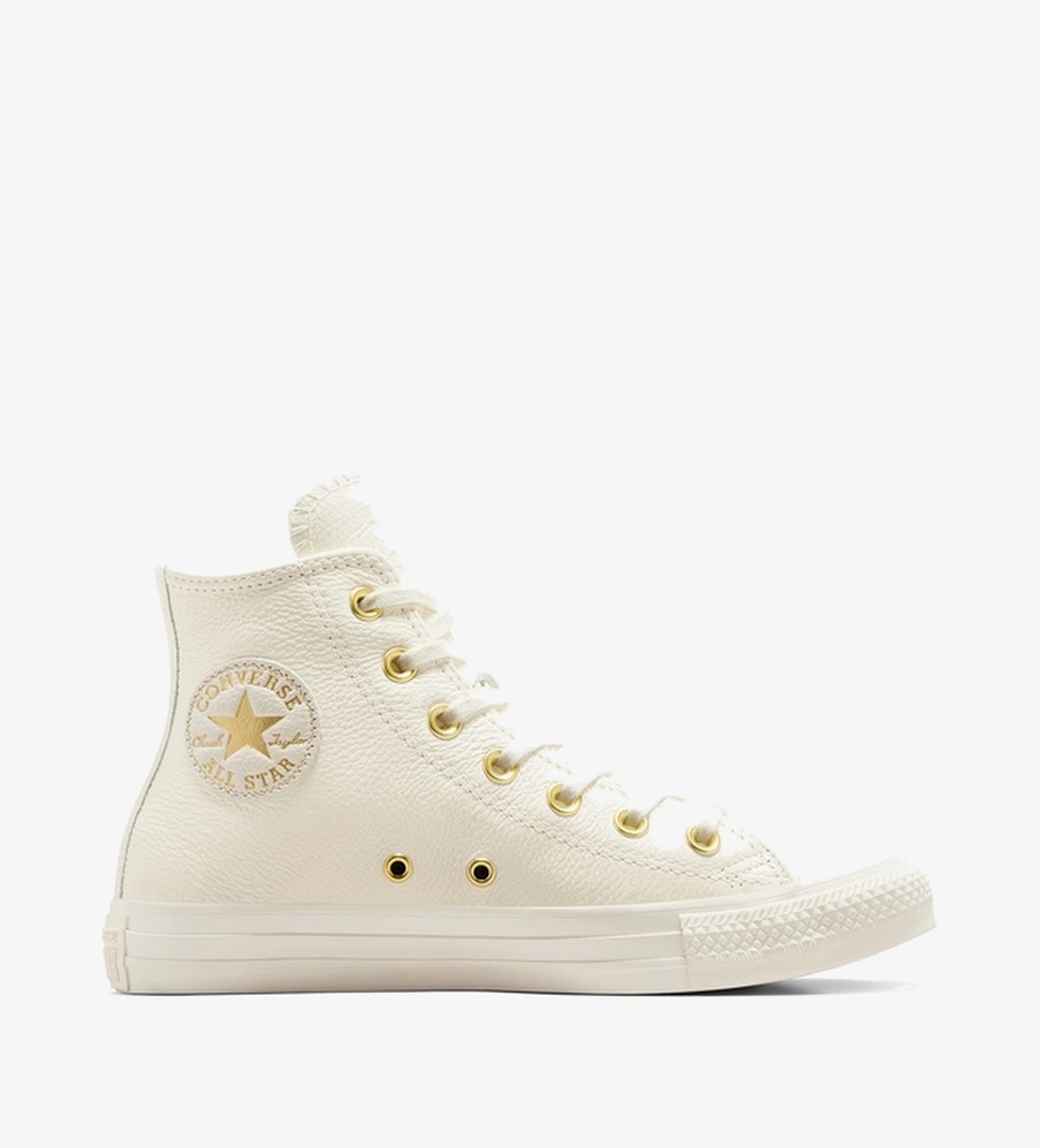 Converse Chuck Taylor All Star Unisex Krem Deri Sneaker