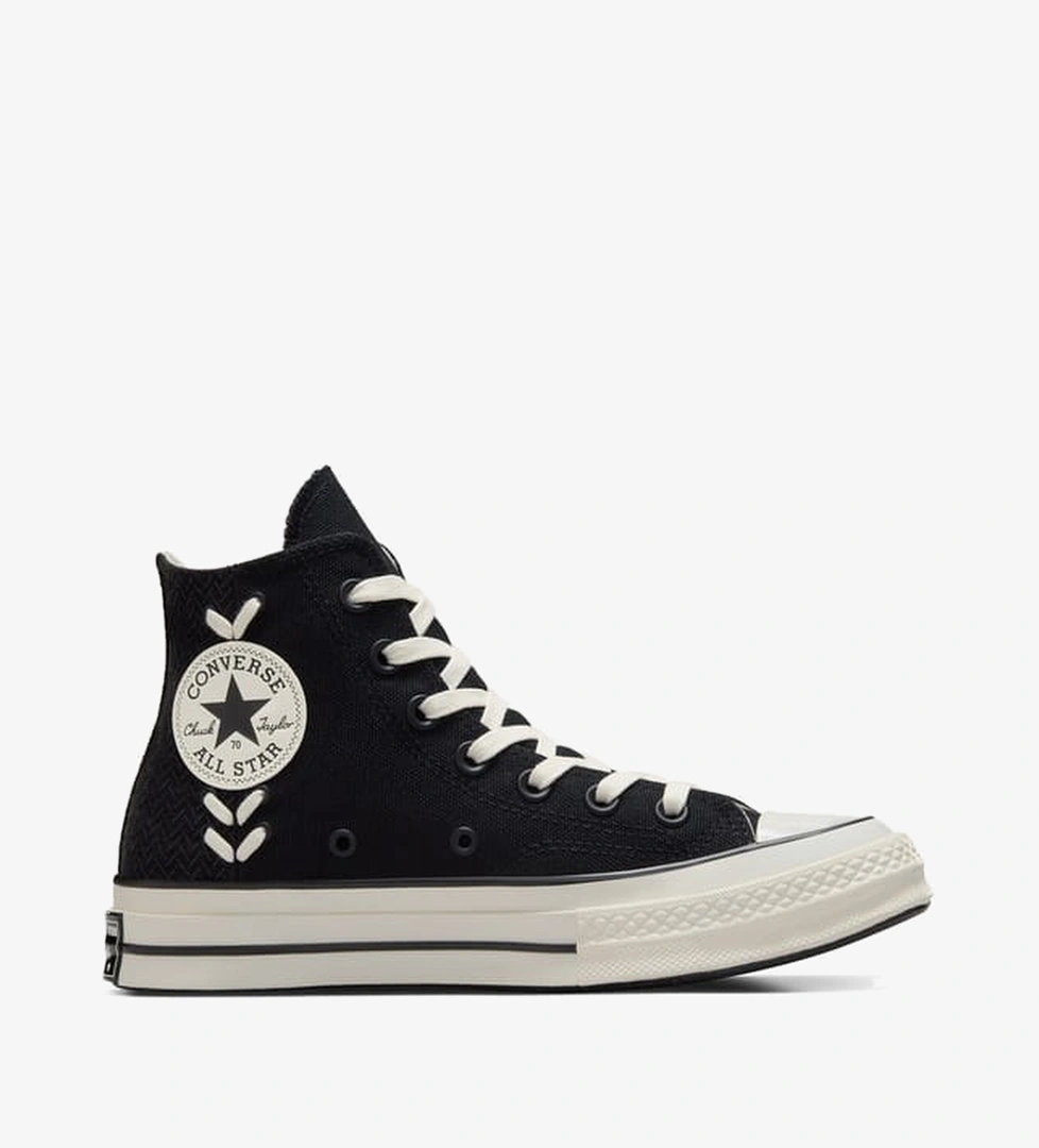 Converse Chuck 70 Crafted Laces Unisex Siyah Sneaker - Görsel 1