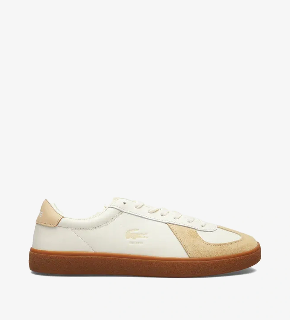 Lacoste Baseshot Pro Leather Erkek Bej Sneaker - Görsel 1