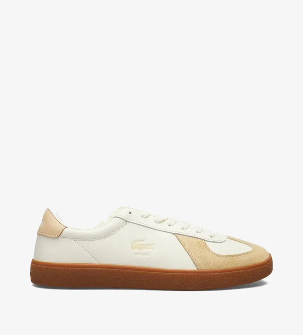 Lacoste Baseshot Pro Leather Erkek Bej Sneaker