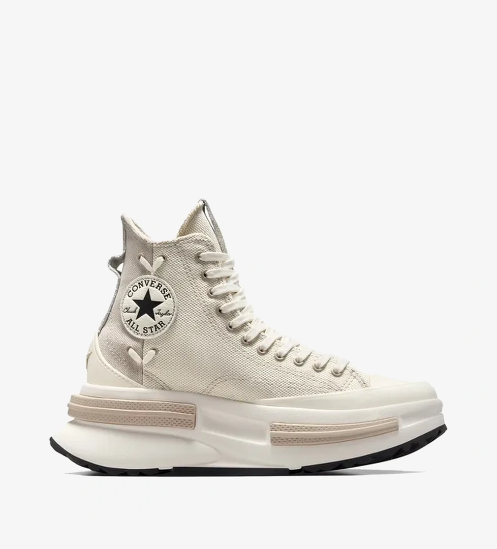 Converse Run Star Legacy CX Platform Crafted Laces Kadın Bej Sneaker