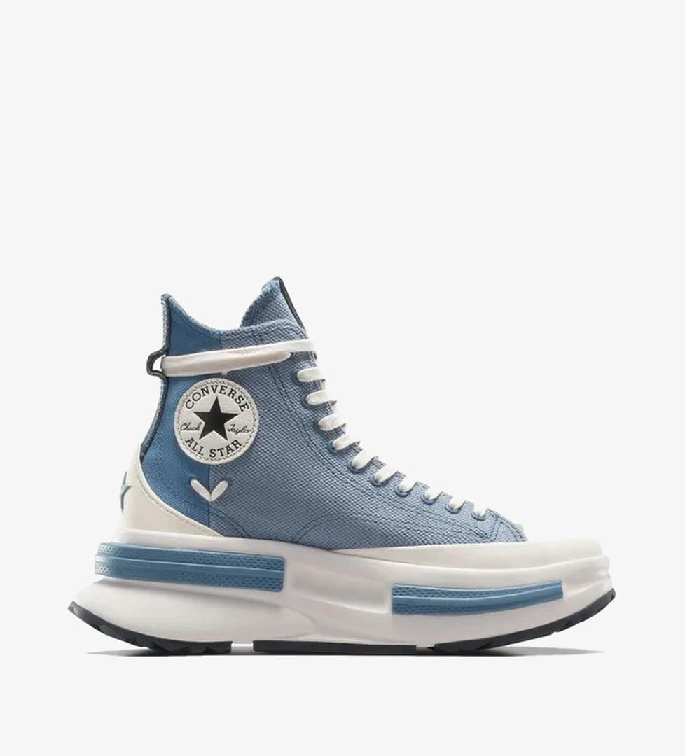 Converse Run Star Legacy CX Hi Platform Crafted Laces Kadın Mavi Sneaker