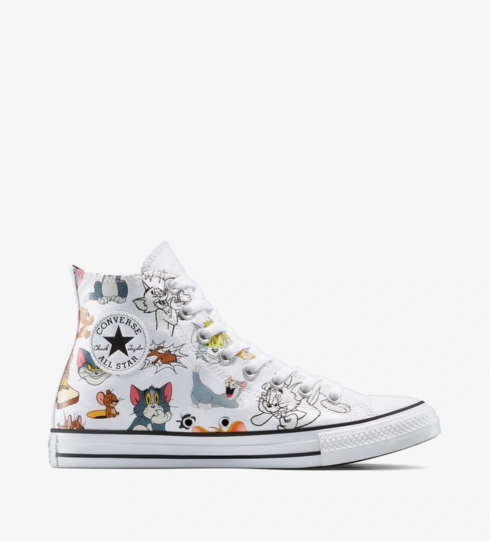 Converse x Tom & Jerry Chuck Taylor All Star Unisex Beyaz Sneaker - Görsel 1