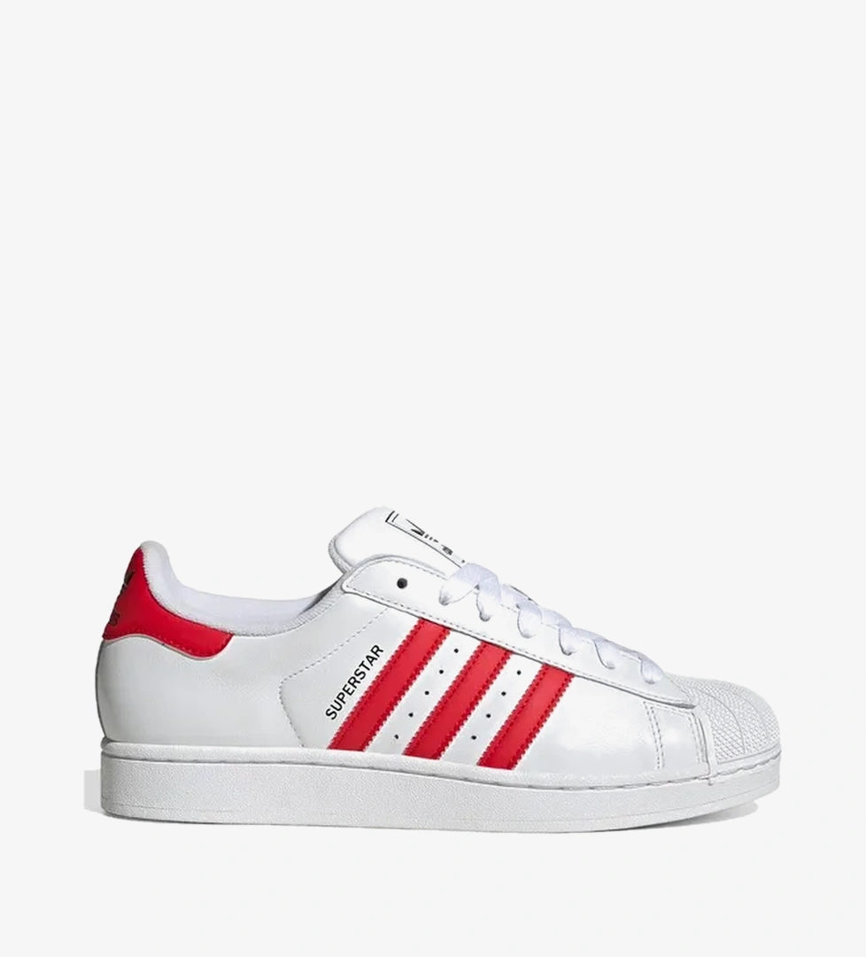 adidas Originals Superstar II Unisex Kırmızı/Beyaz Spor Ayakkabı