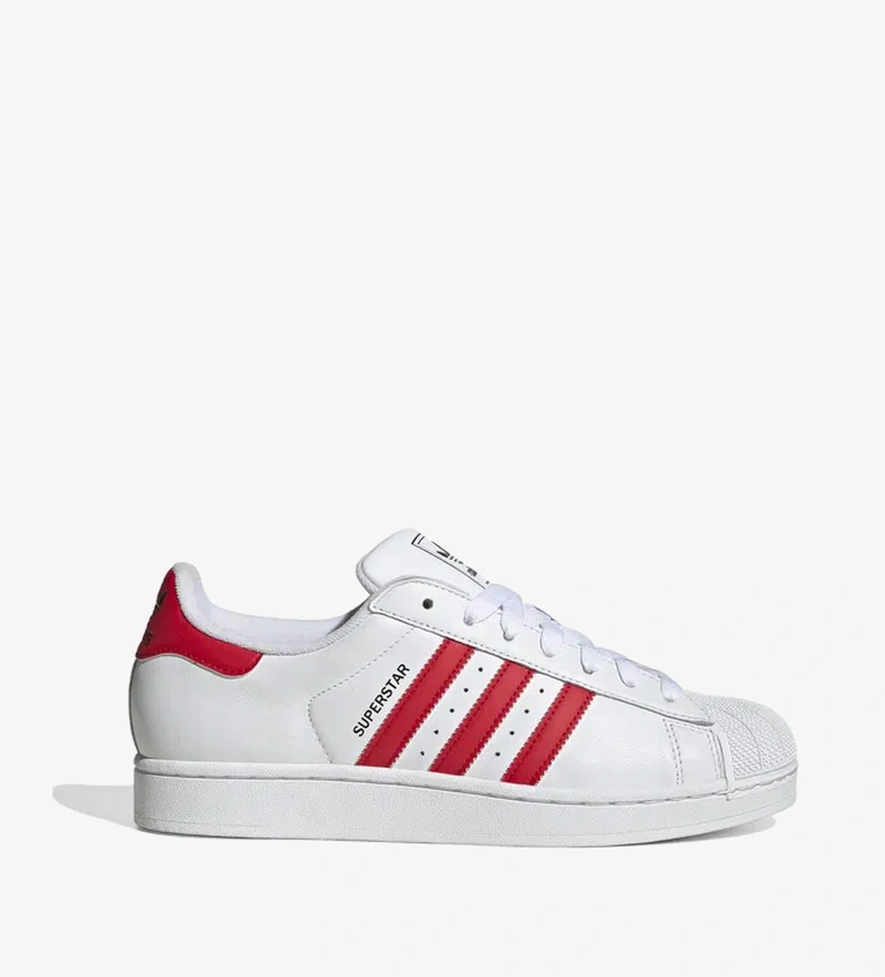 adidas Originals Superstar II Unisex Kırmızı/Beyaz Spor Ayakkabı