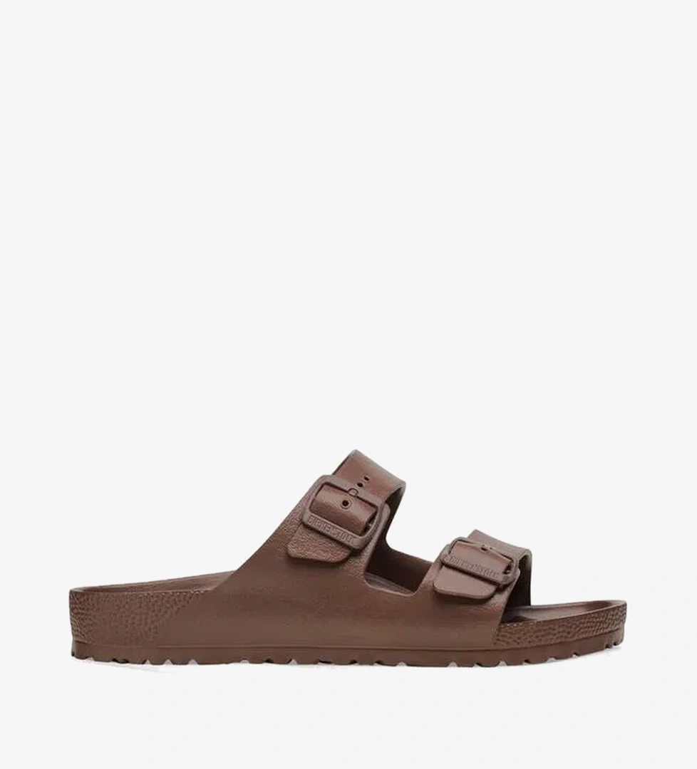 Birkenstock Arizona EVA Çift Bantlı Erkek Kahverengi Terlik - Görsel 1