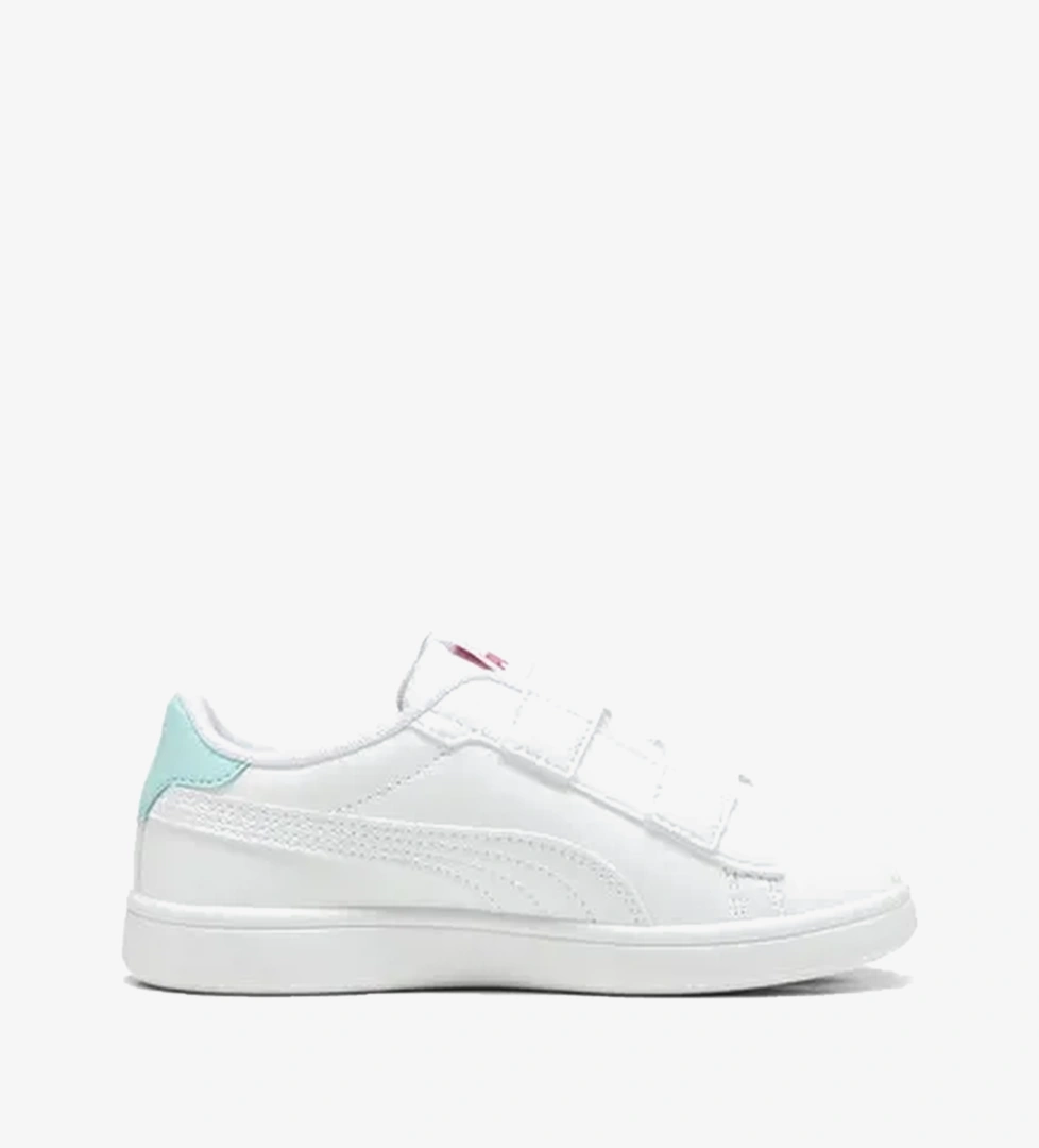 Puma Smash 3 0 Badges Yengeç&Yıldız Figürlü Çocuk Beyaz Spor Ayakkabı