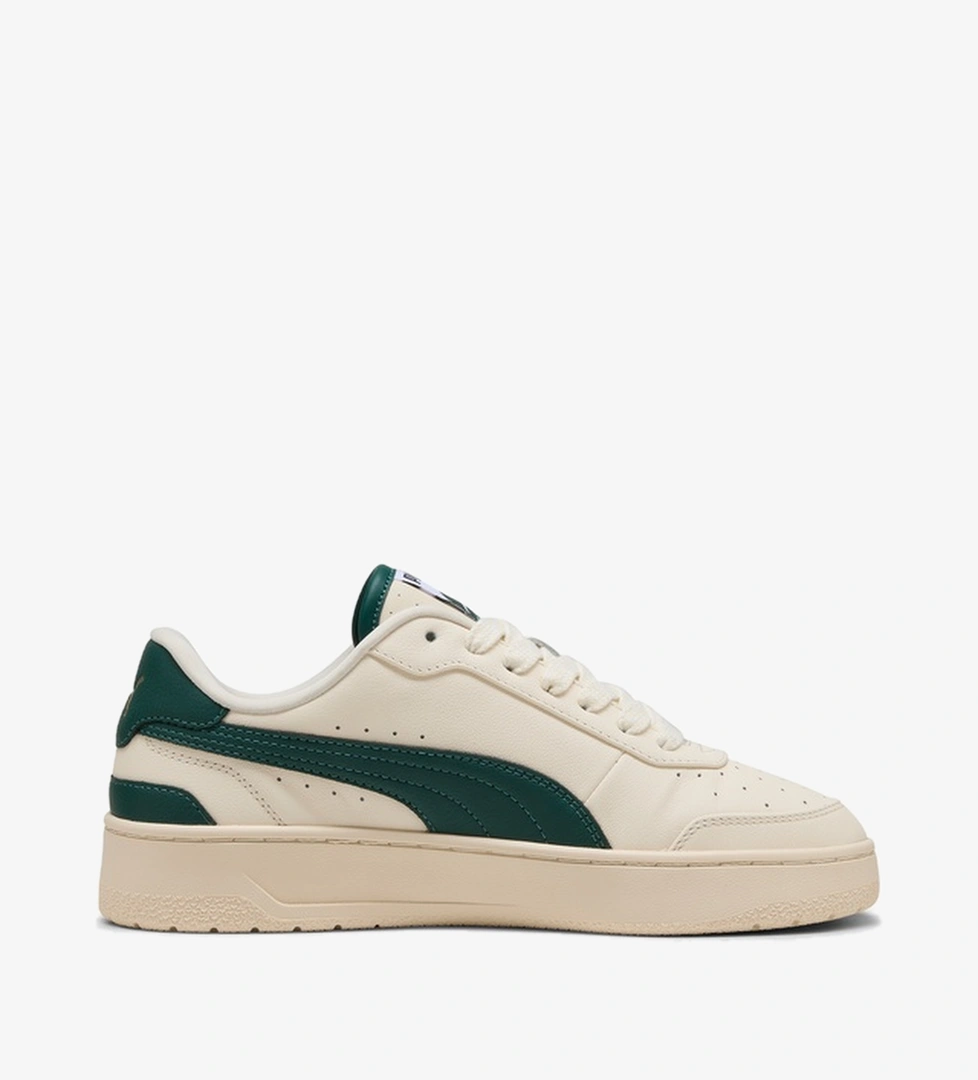 Puma CA Match Premium Erkek Yeşil Detaylı Bej Spor Ayakkabı