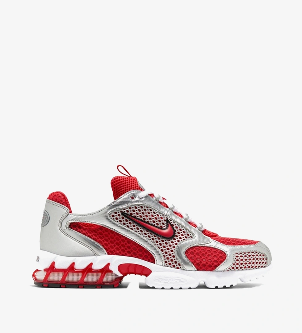 Nike Air Zoom Spiridon Cage 2 Erkek Gri/Kırmızı Spor Ayakkabı