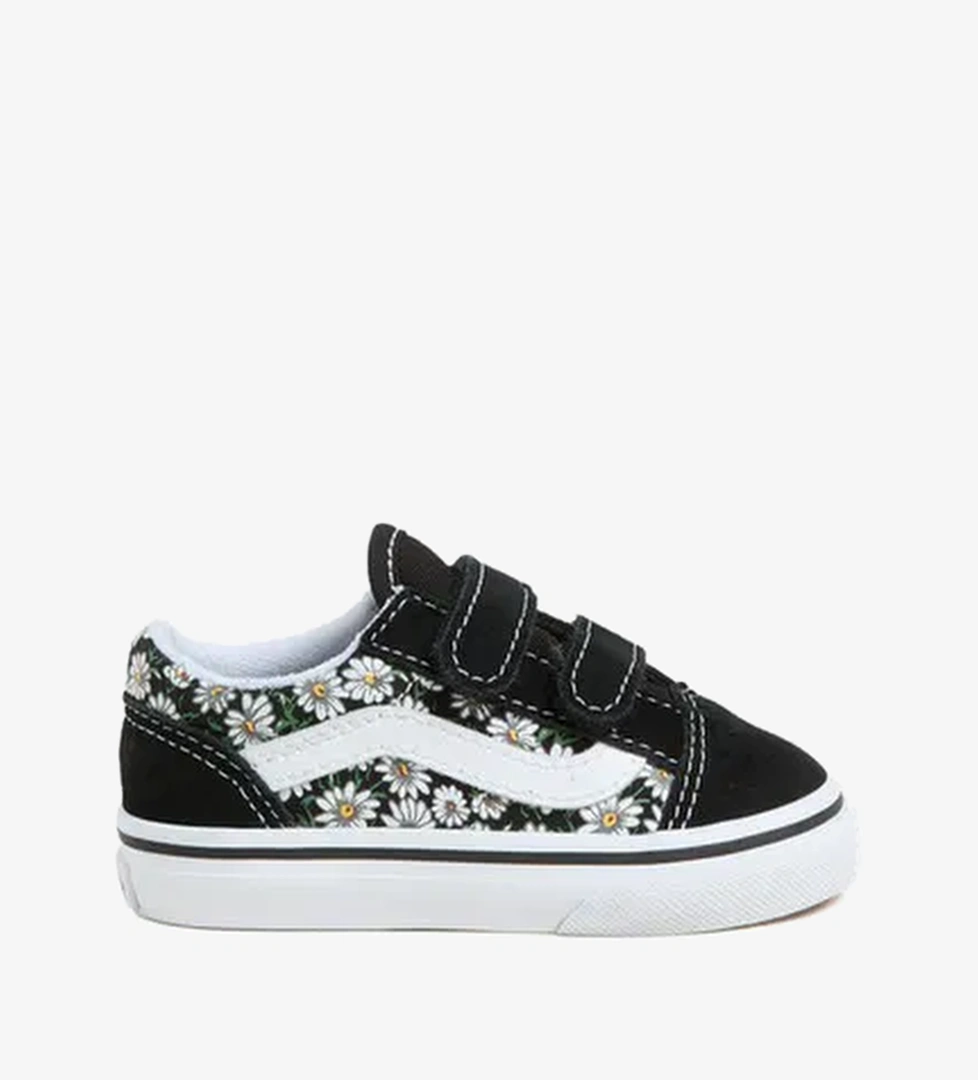 Vans Old Skool Daisies Bebek Siyah Sneaker