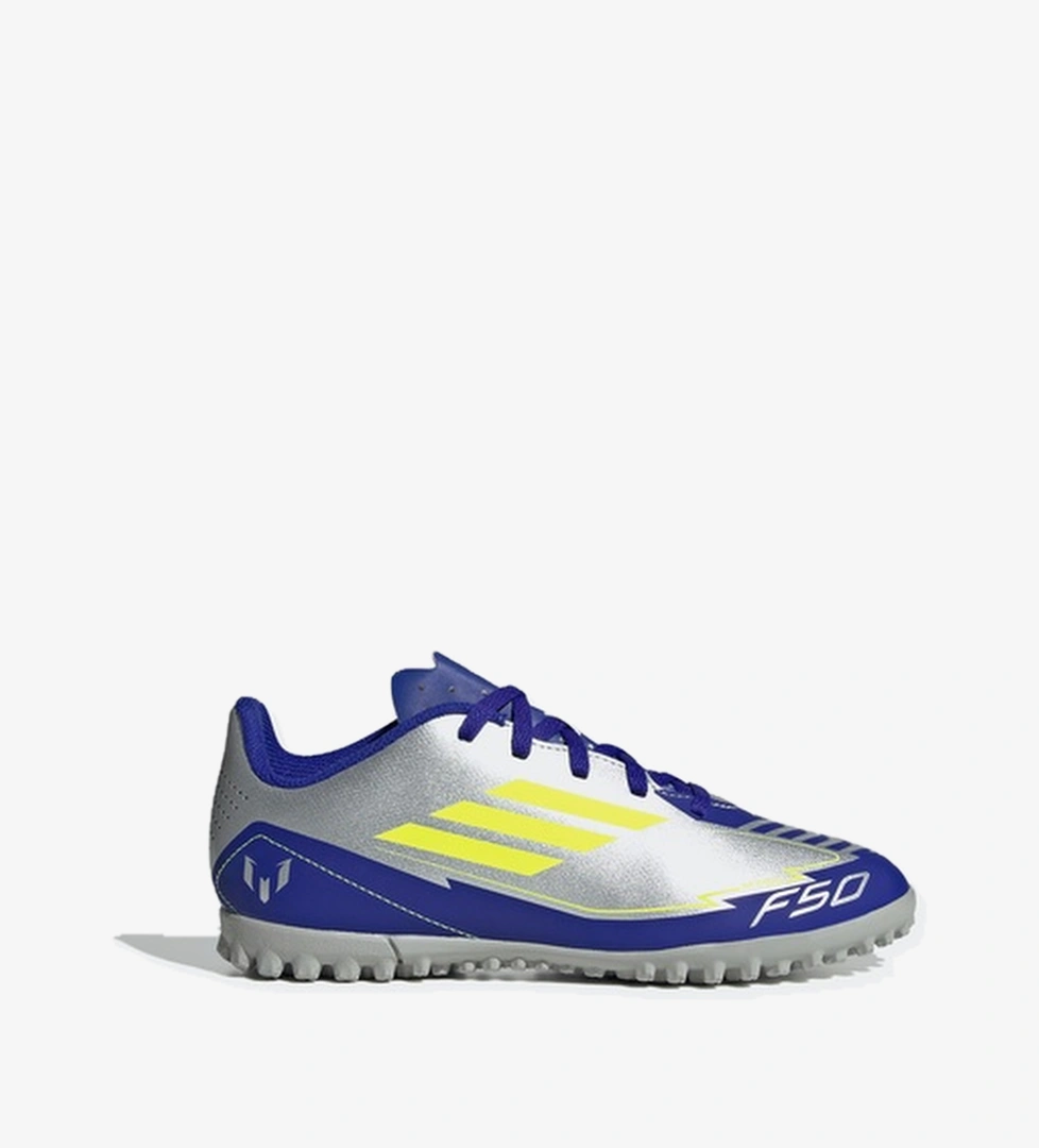 adidas F50 Club TF J Messi Çocuk Gri Krampon - Görsel 1