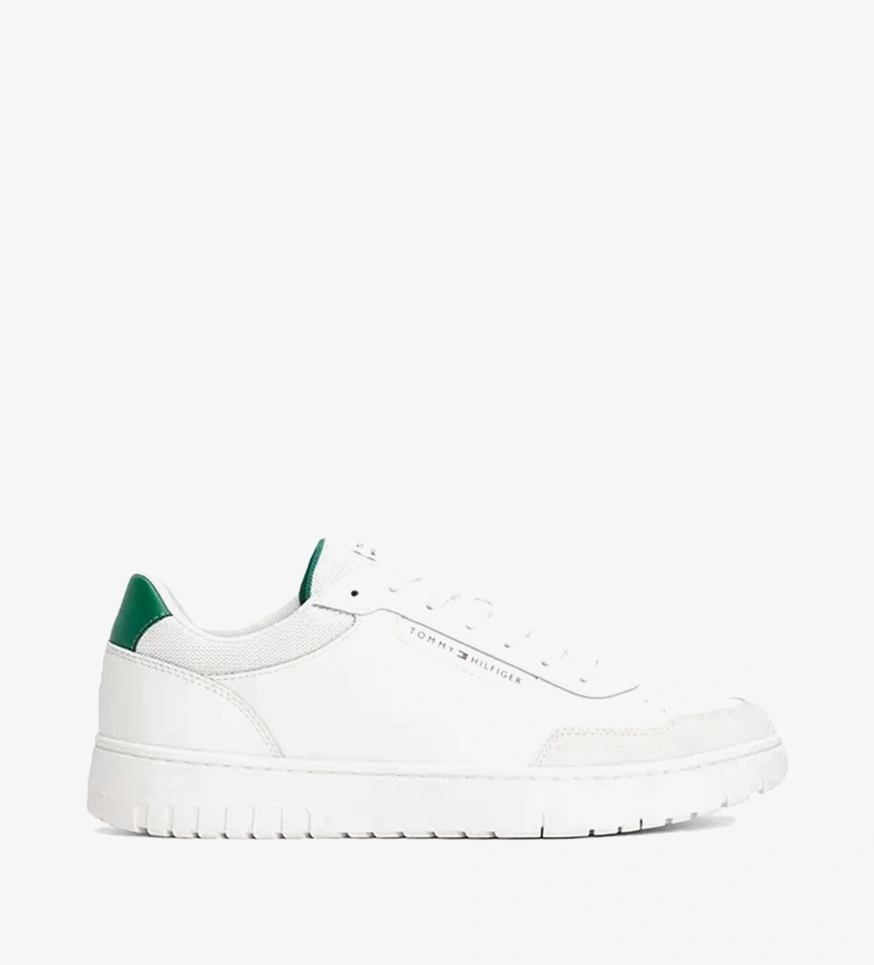 Tommy Hilfiger Low Top Mixture Erkek Beyaz Spor Ayakkabı