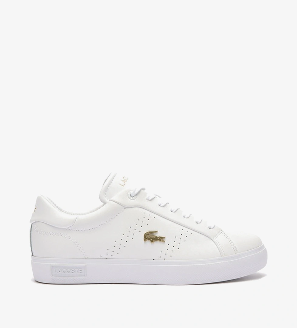 Lacoste Powercourt 2.0 Leather Kadın Beyaz Sneaker