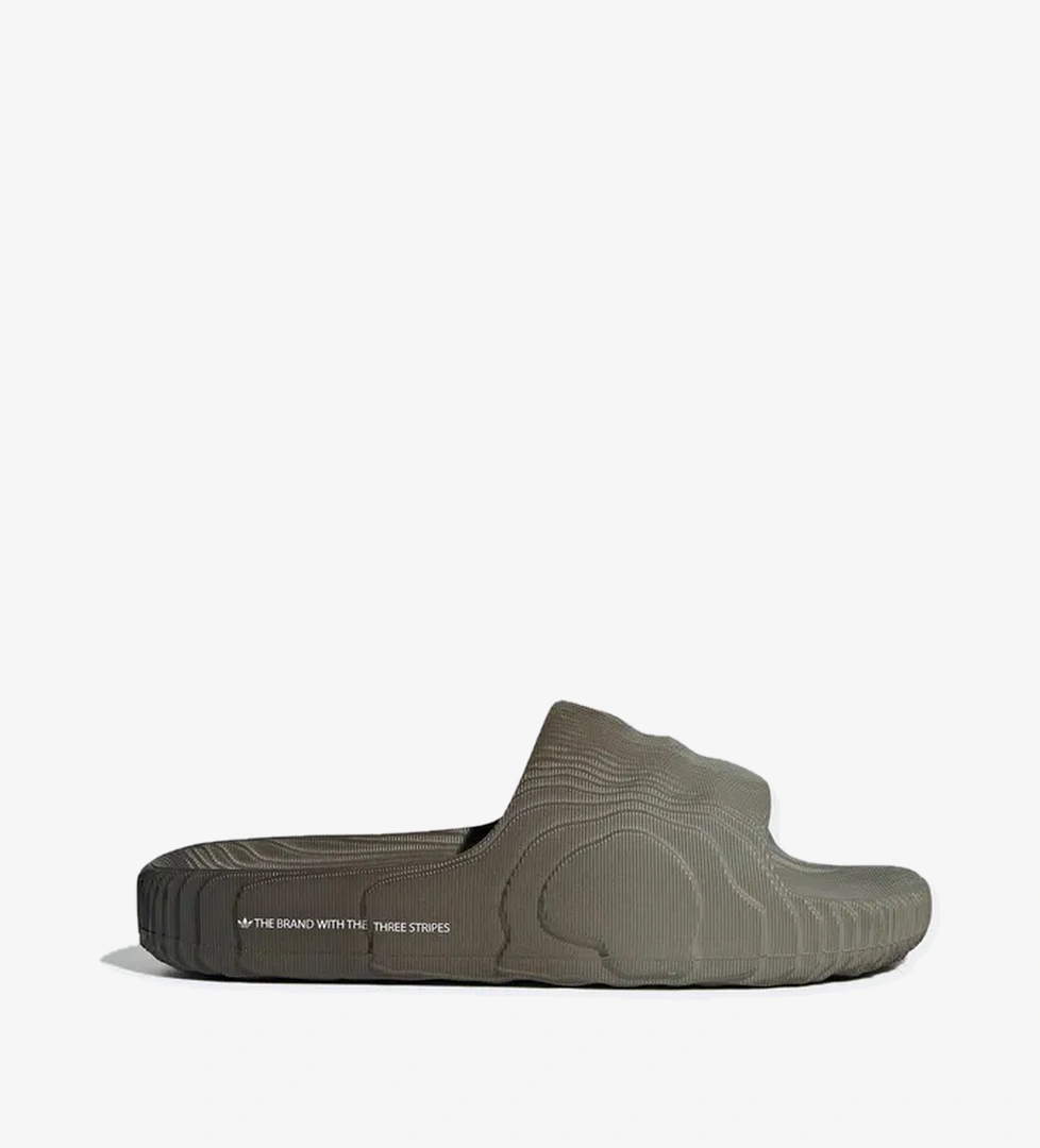 adidas Adilette 22 Unisex Gri Terlik - Görsel 1