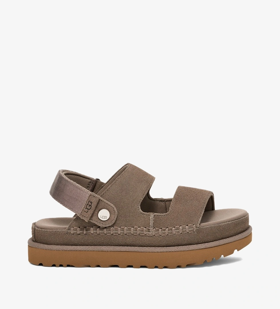 Ugg UGG Gri Goldenstar Glide Kadın Koyu Kahverengi Terlik Sandalet & Terlik | Superstep Gri - 1. görsel