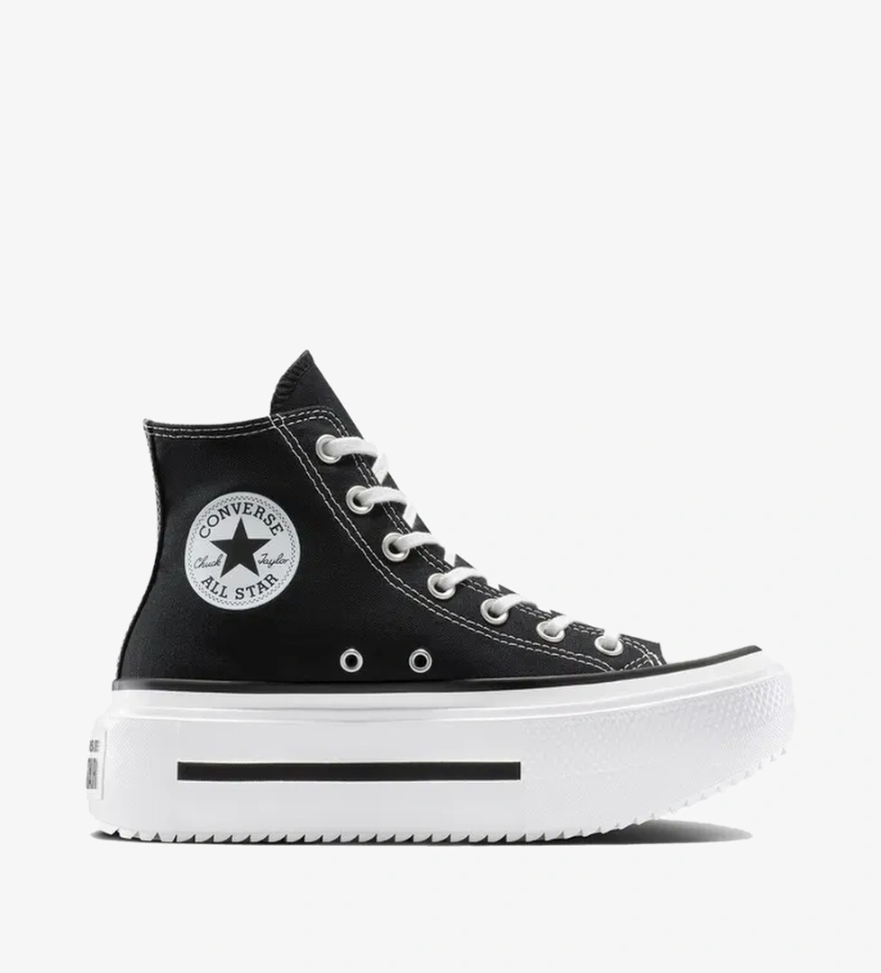 Converse Chuck Taylor All Star Lift Double Stack Kadın Siyah Sneaker