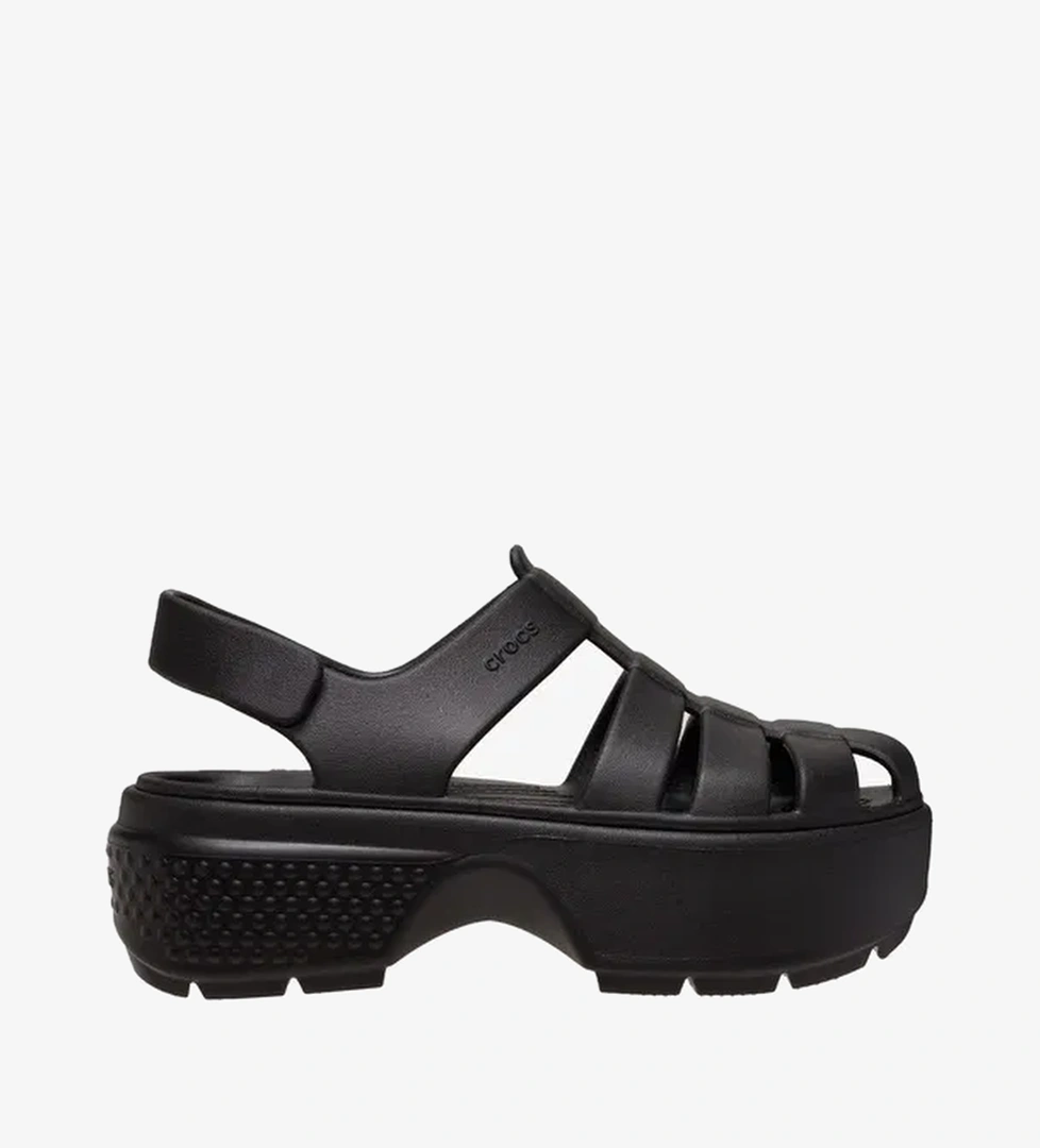 Crocs Stomp Fisherman Kadın Siyah Sandalet - Görsel 1