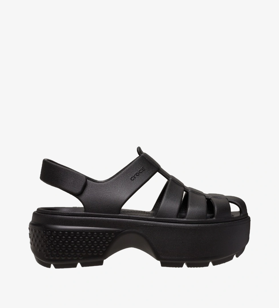 Crocs Stomp Fisherman Kadın Siyah Sandalet