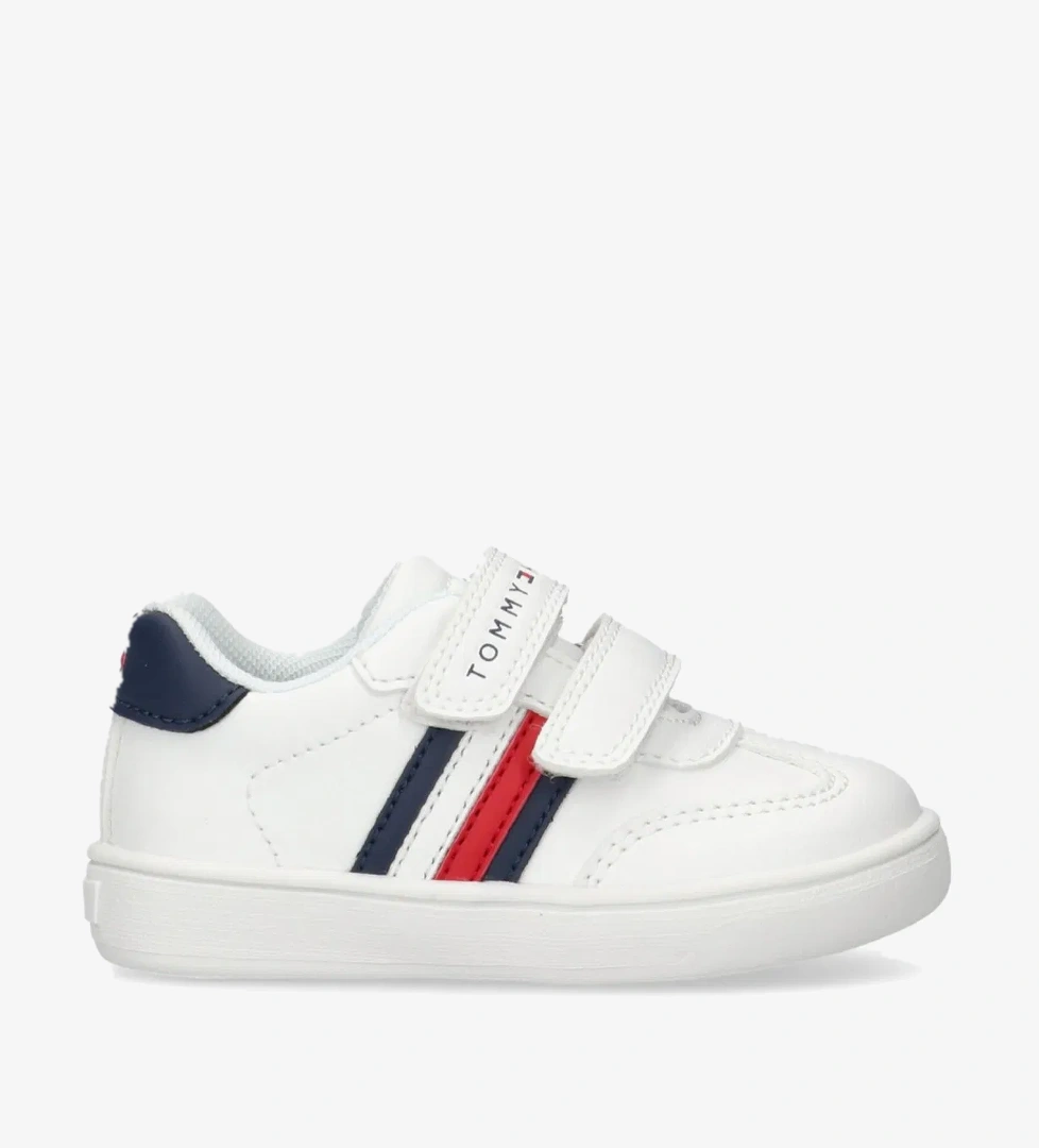 Tommy Hilfiger Tommy Hilfiger Flag And Hook Loop Bebek Beyaz Spor Ayakkabı model görseli