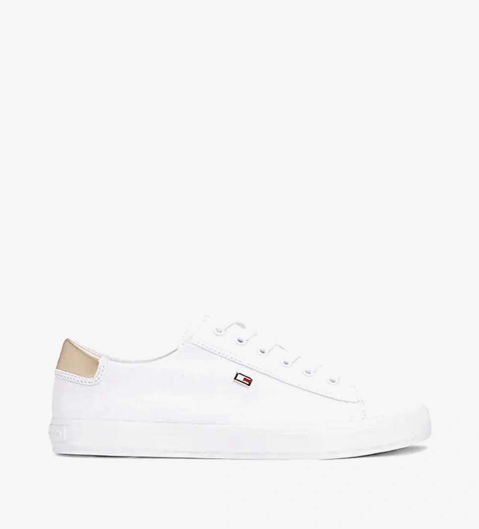 Tommy Hilfiger Vulc Lace Up Kadın Beyaz Sneaker