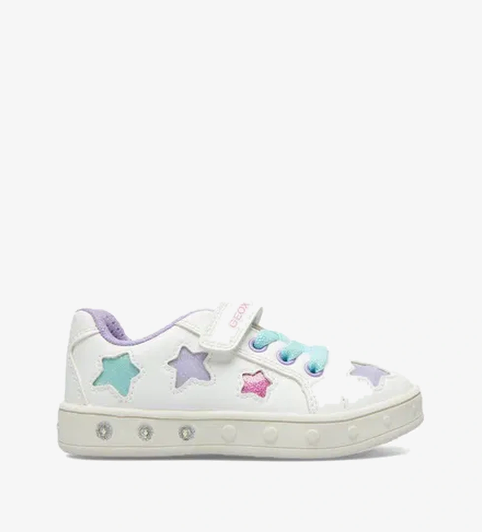 Geox Skylin Bebek Işıklı Beyaz Spor Ayakkabı - Görsel 1