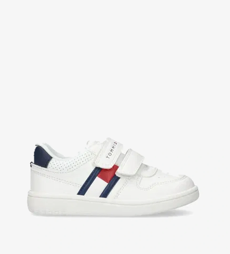 Tommy Hilfiger Flag Velcro Bebek Beyaz Spor Ayakkabı