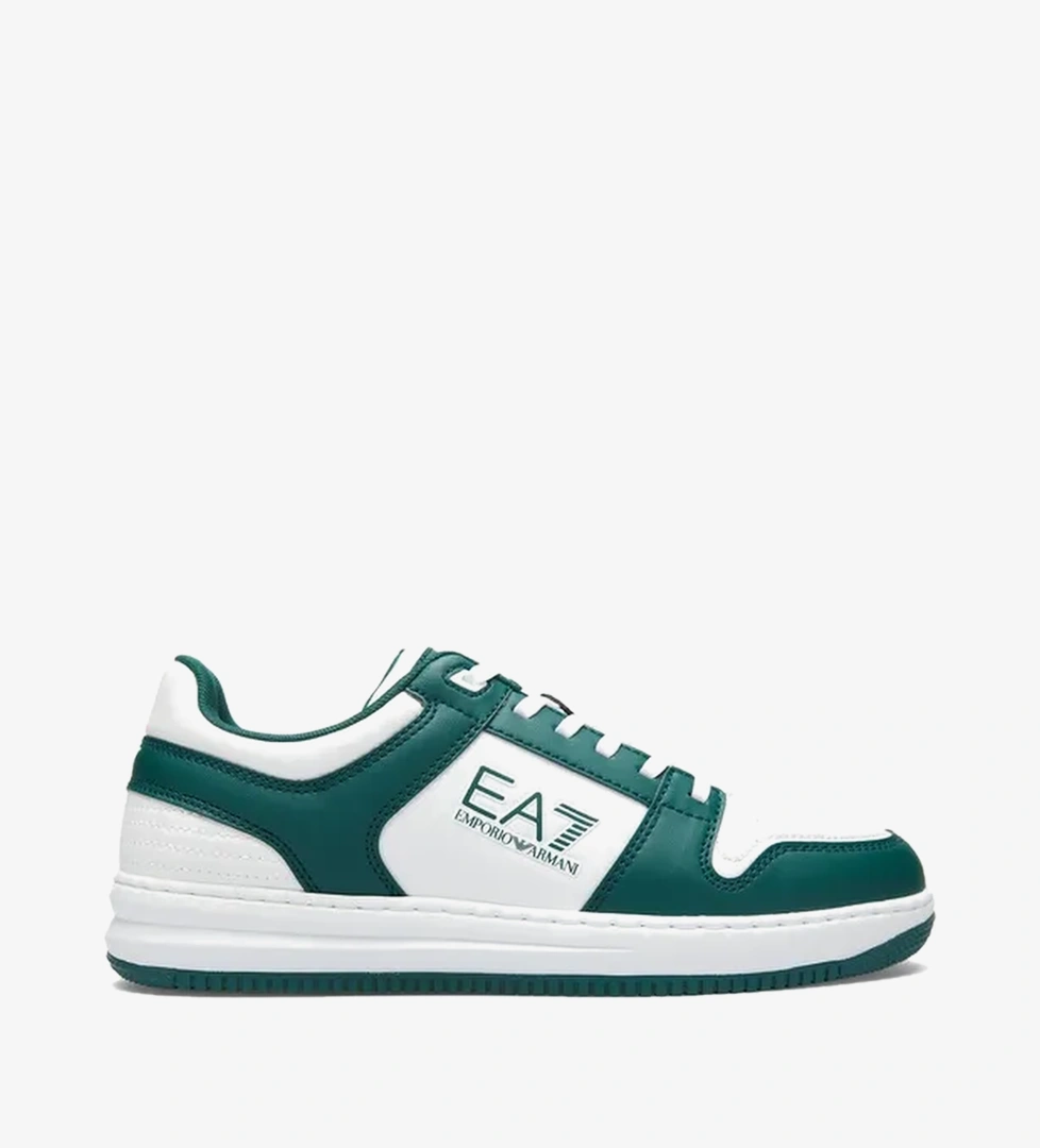Emporio Armani Erkek Beyaz/Yeşil Sneaker