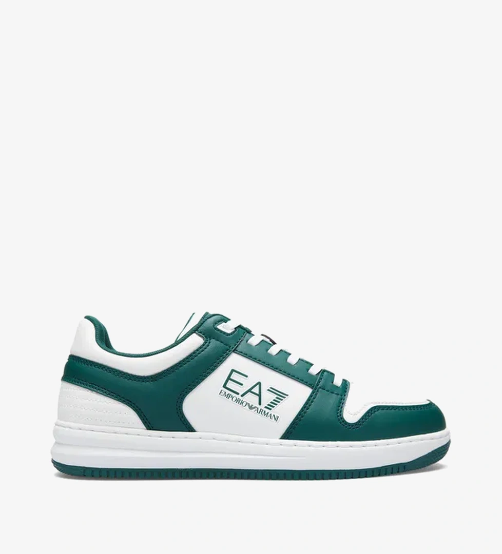 Emporio Armani Erkek Beyaz/Yeşil Sneaker