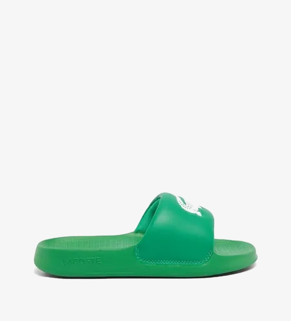 Lacoste Serve Slide 1.0 Çocuk Yeşil Terlik