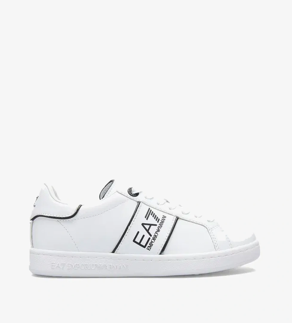 Emporio Armani Classic Logo Kadın Beyaz Sneaker - Görsel 1