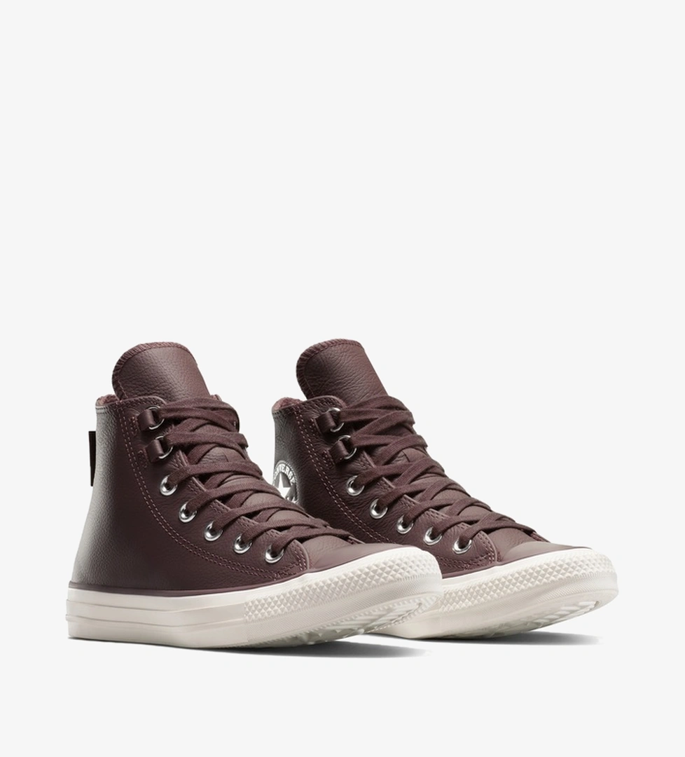 Converse Chuck Taylor All Star Leather Unisex Kahverengi Sneaker - Görsel 1