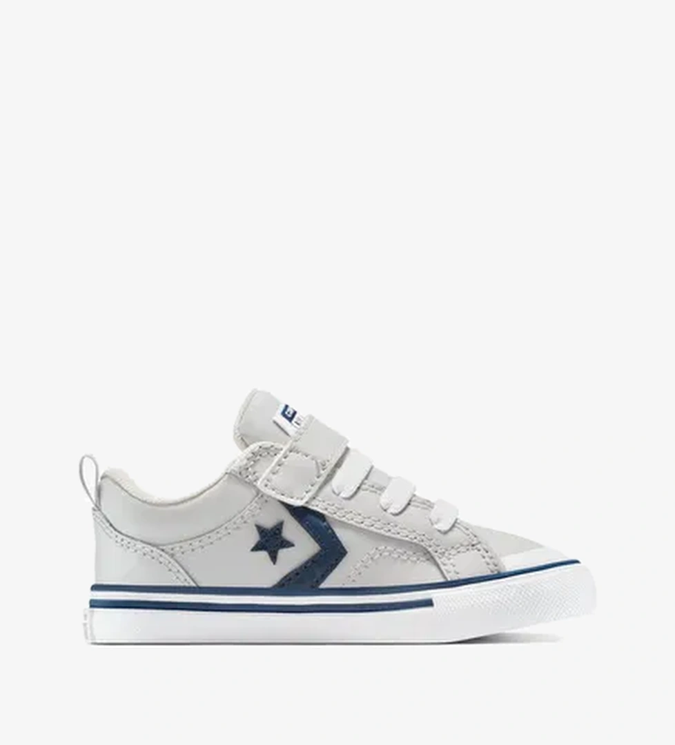 Converse Pro Blaze Strap Leather Easy On Bebek Gri Sneaker - Görsel 1