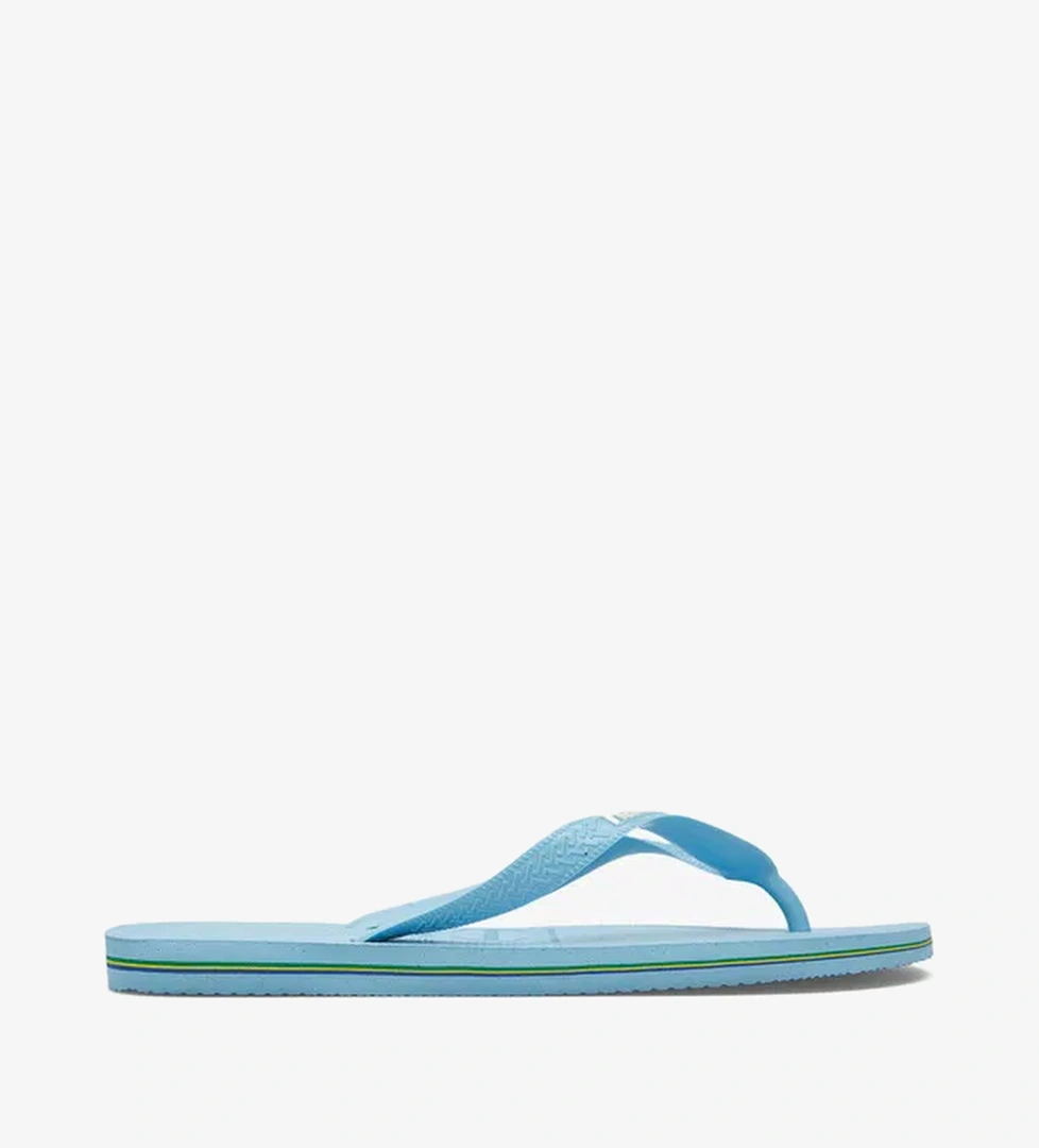Havaianas Brazil Logo Unisex Mavi Terlik - Görsel 1