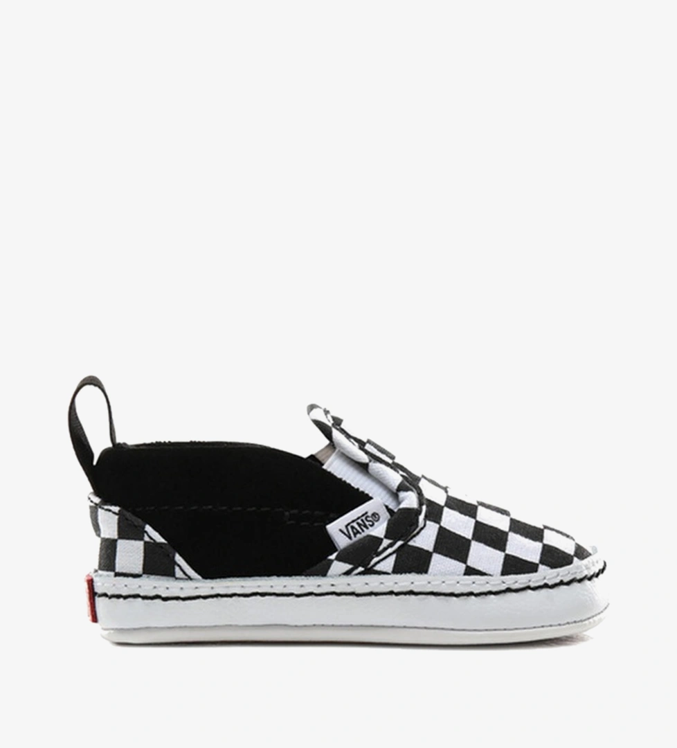 Vans Checker Slip On Bebek Siyah Sneaker