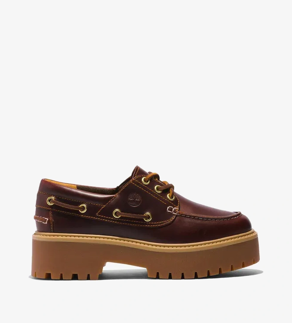 Timberland Timberland Stone Boat Street Shoe 3 Eye 'brown' Kadın Kahverengi Tekne Ayakkabısı model görseli