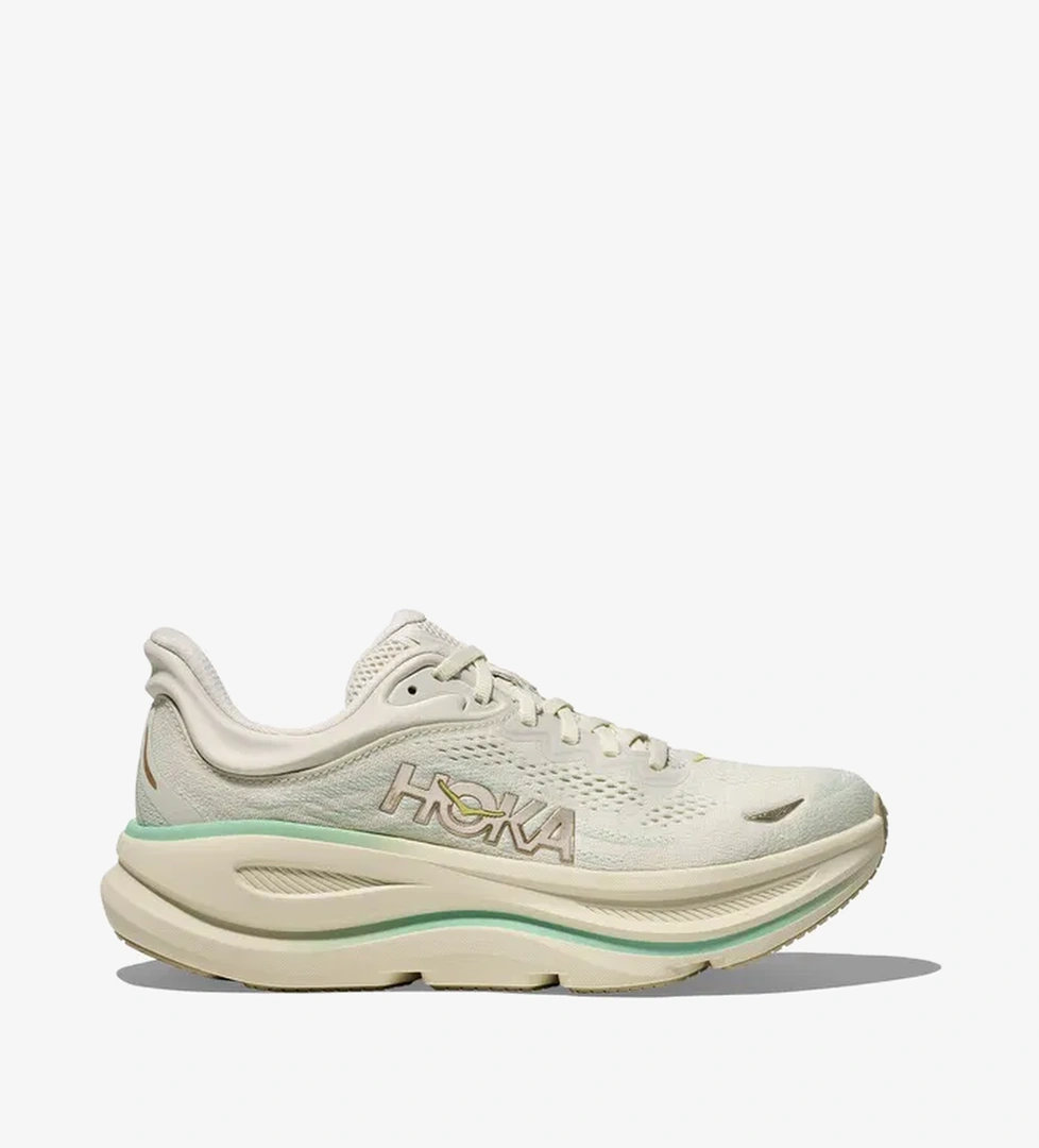 Hoka One Bondi 9 Kadın Bej Koşu Ayakkabısı - Görsel 1