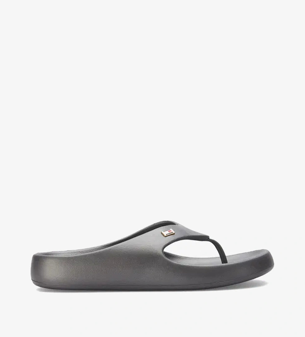 Tommy Hilfiger Comfort Kadın Gri Terlik - Görsel 1