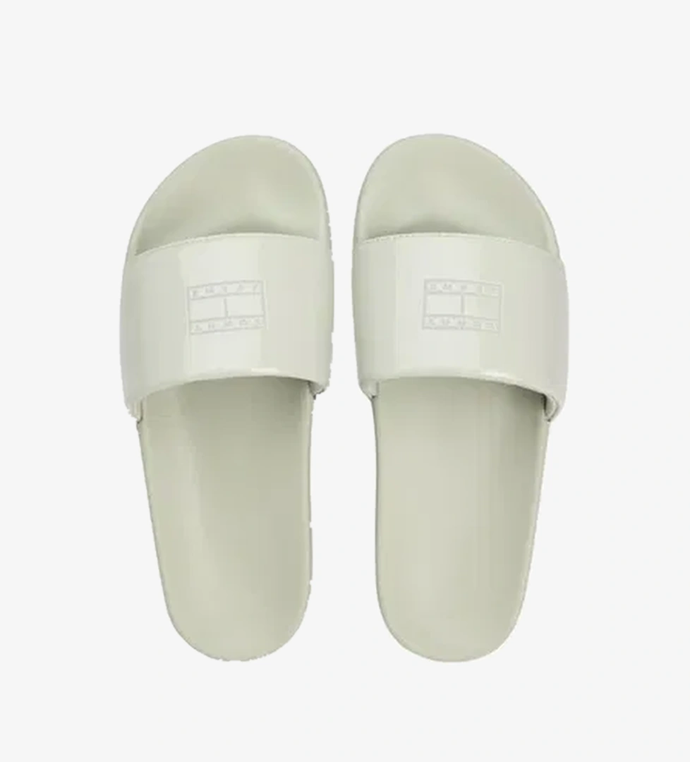 Tommy Jeans Flag Kadın Yeşil Terlik