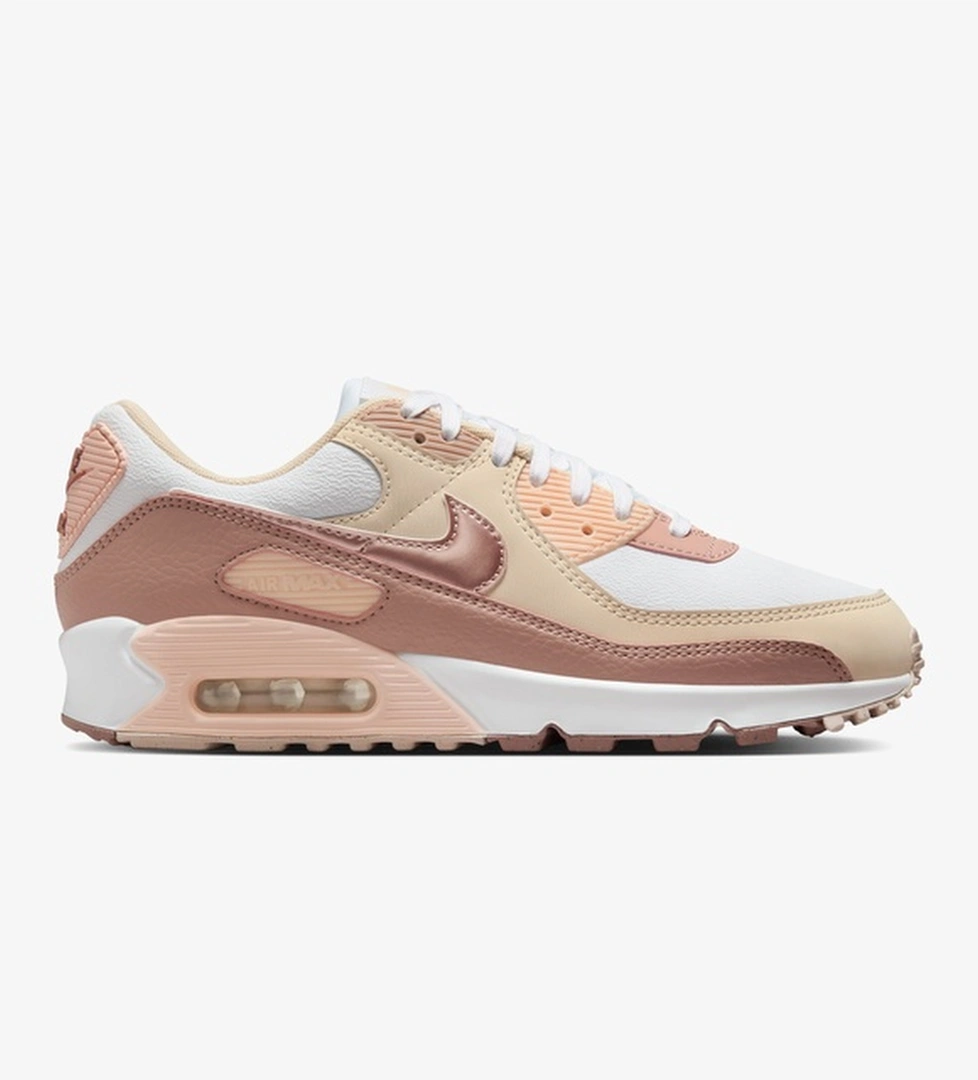 Nike Beyaz Nike Air Max 90 Next Nature Premium Kadın Spor Ayakkabı