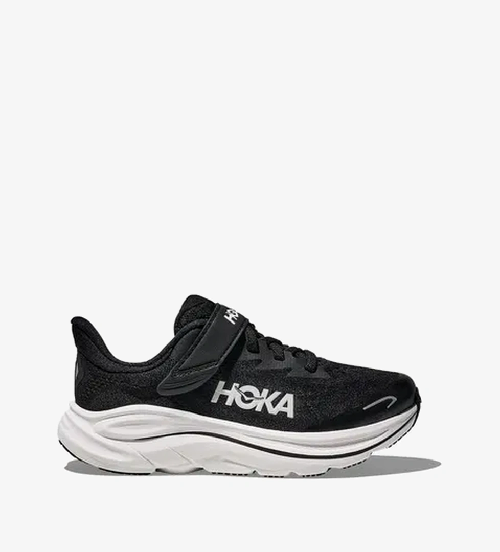 Hoka Clifton 10 Çocuk Siyah Koşu Ayakkabısı - Görsel 1
