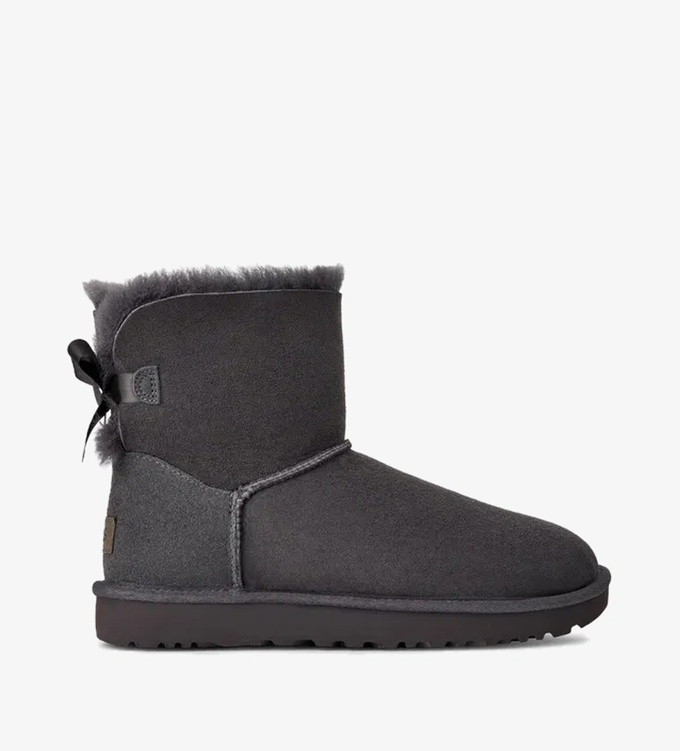 UGG Mini Bailey Bow Kadın Gri Bot