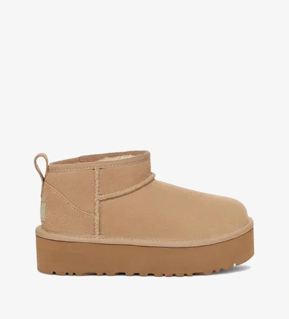 UGG Classic Ultra Mini Platform Çocuk Krem Terlik - Görsel 1