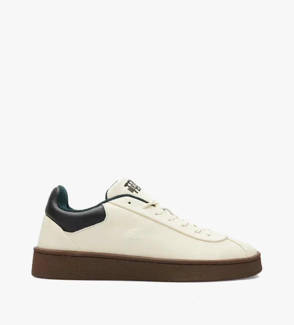 Lacoste Baseshot Premium Erkek Krem Sneaker - Görsel 1