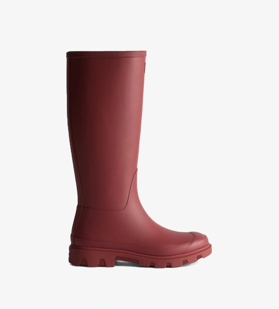 Hunter Downpour Kadın Bordo Uzun Bot - Görsel 1